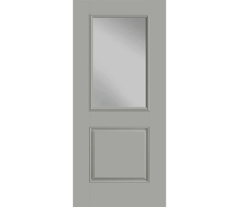 Marieta Half Light 1 Panel Fiberglass Entry Door